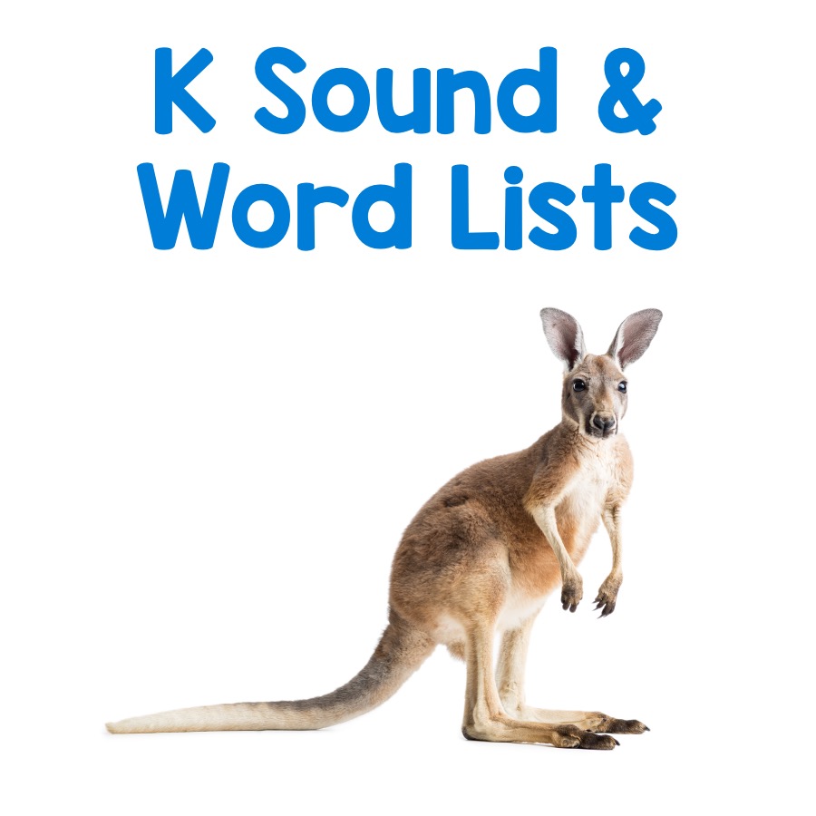 K Word List and Activities for Speech Therapy