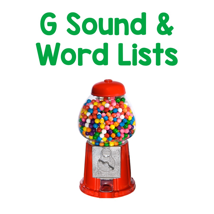 G Word List and Activities for Speech Therapy