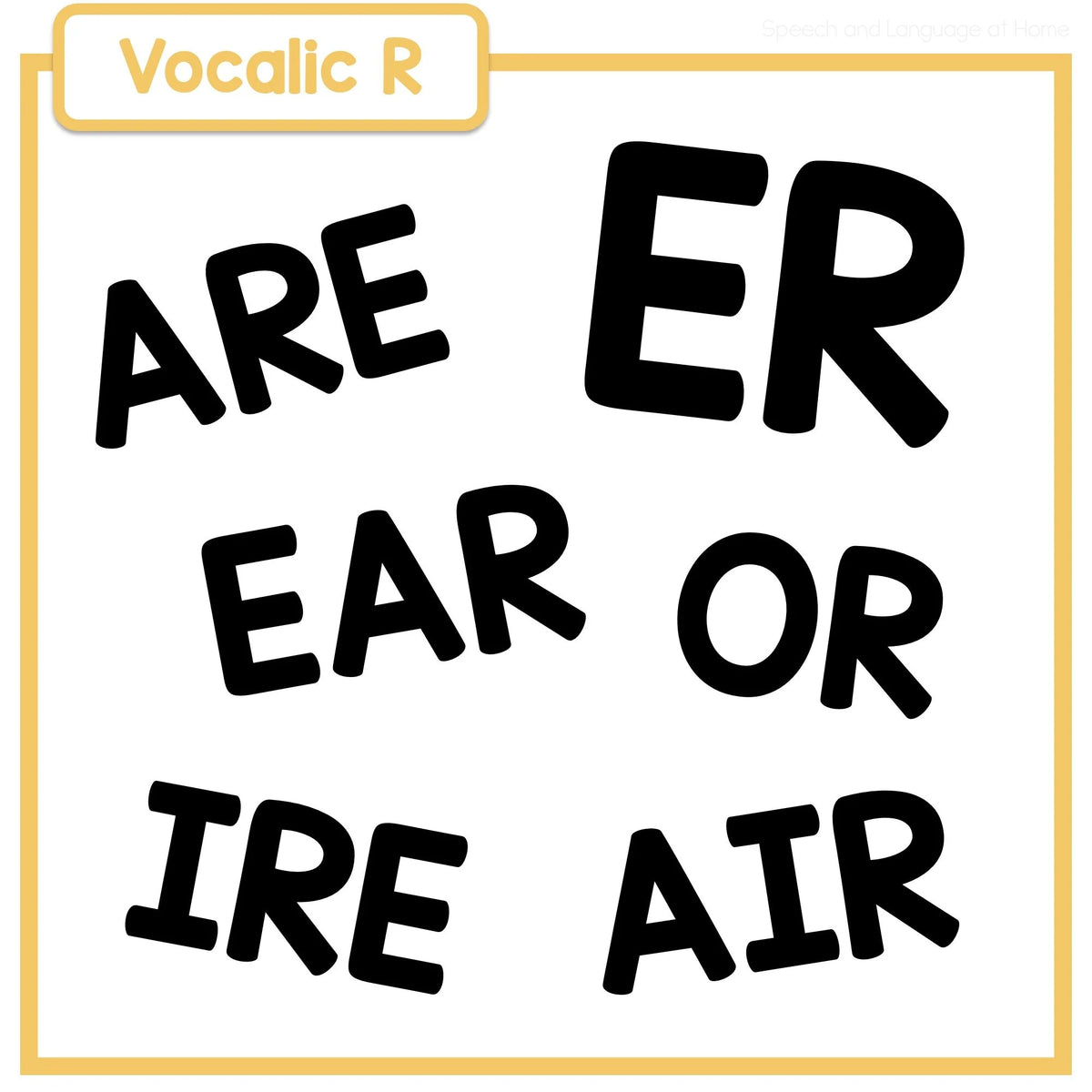 Mastering the Tricky R: Practice Vocalic R Sounds With School Words