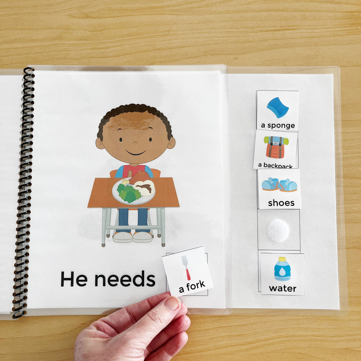 What Does He Need Interactive Book