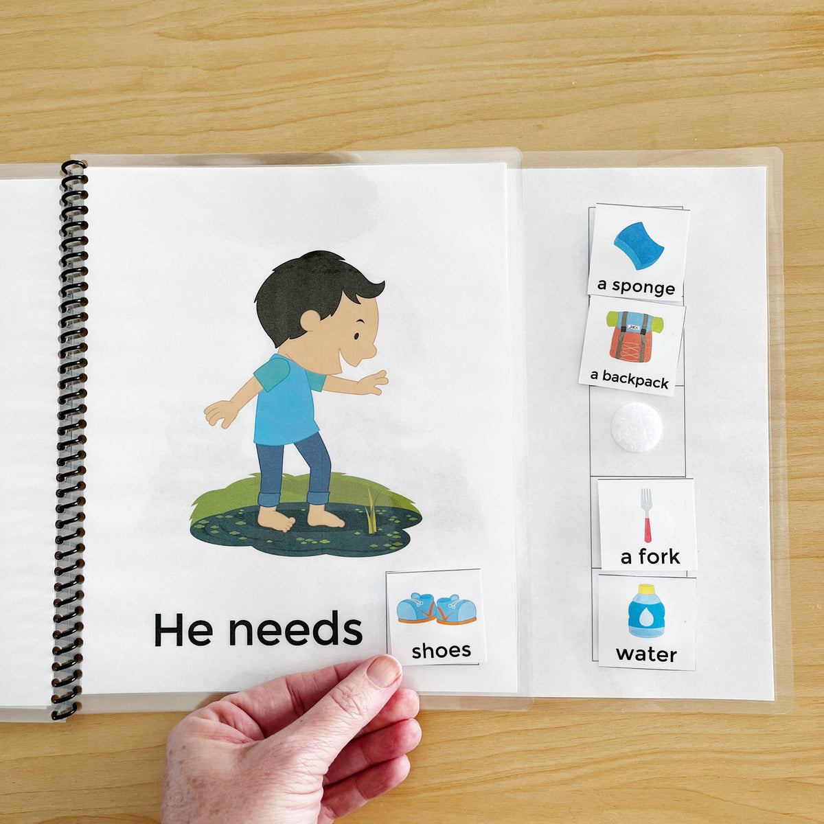 What Does He Need Interactive Book