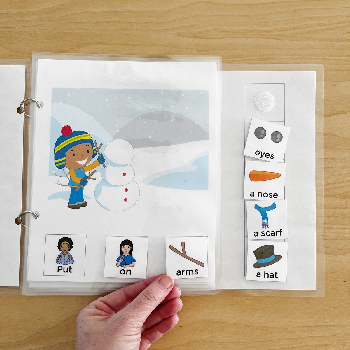 Let's Build A Snowman Interactive Book