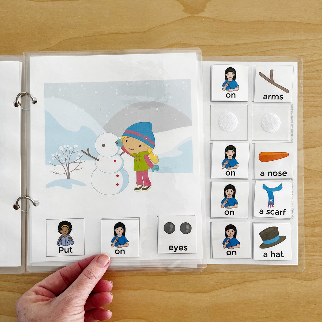 Let's Build A Snowman Interactive Book