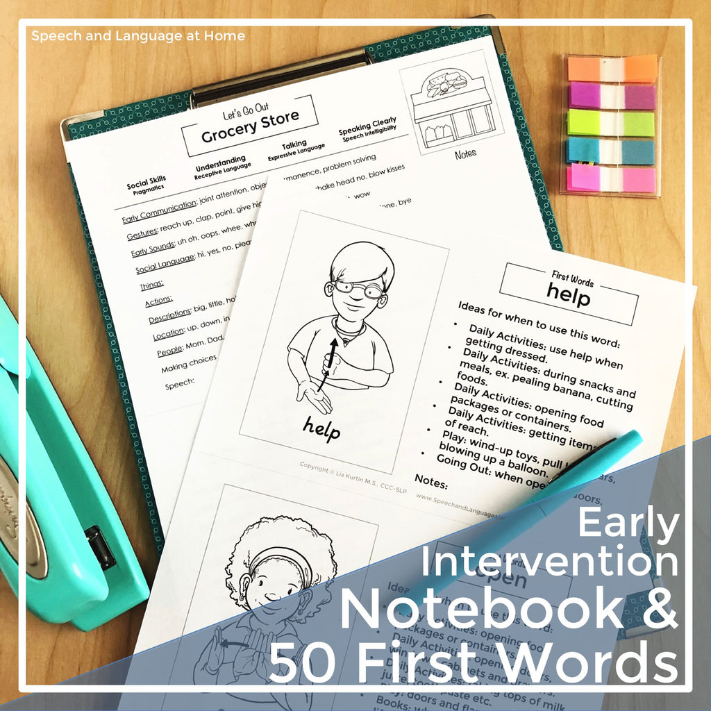 Early Intervention Notebook First Word Bundle