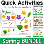 Spring Early Intervention Speech Therapy Activities