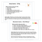 Toys and Play Based Activities Parent Handouts
