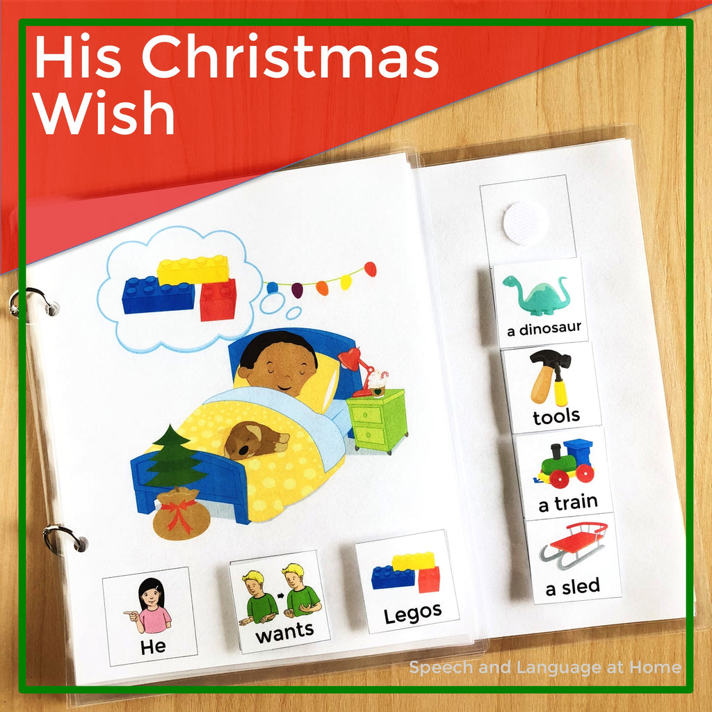 AAC Core Vocabulary Books Holiday Bundle