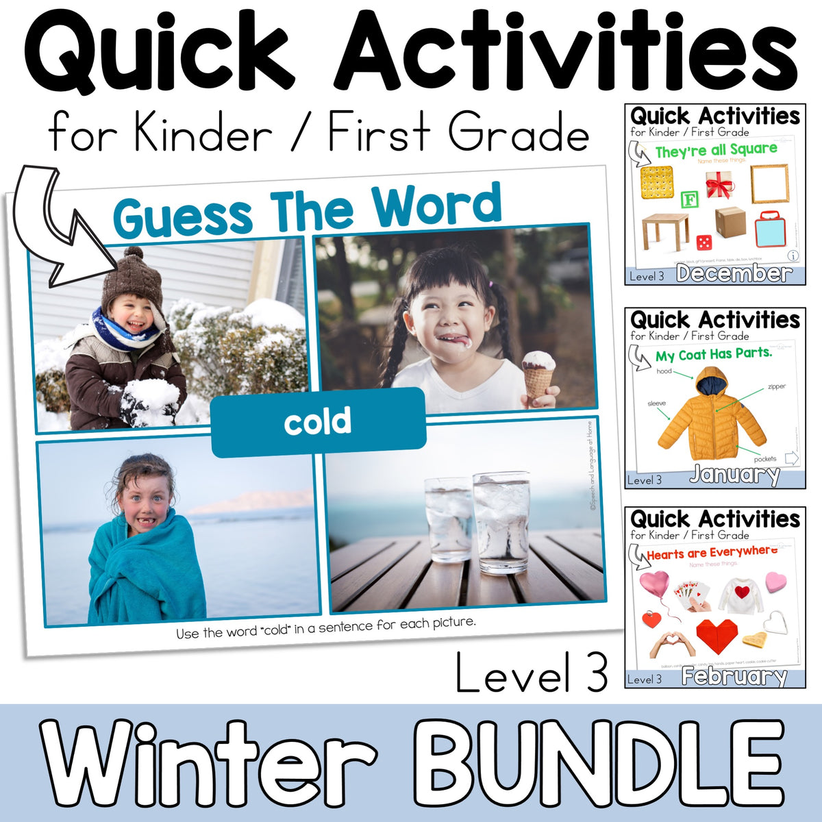Winter Preschool Speech Therapy Activities