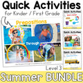 Summer Kindergarten Speech Therapy Activities