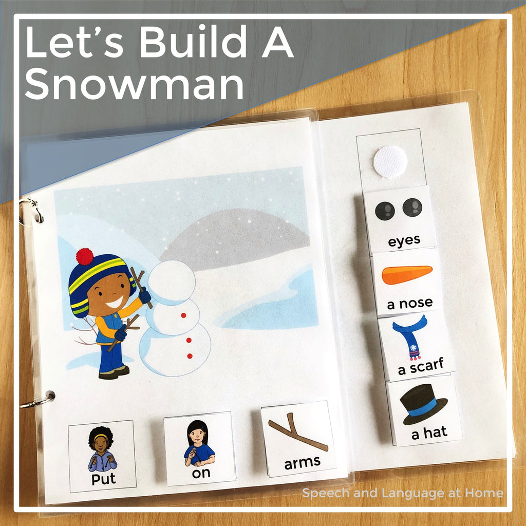 Let's Build A Snowman Interactive Book