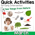 March Early Intervention Activities