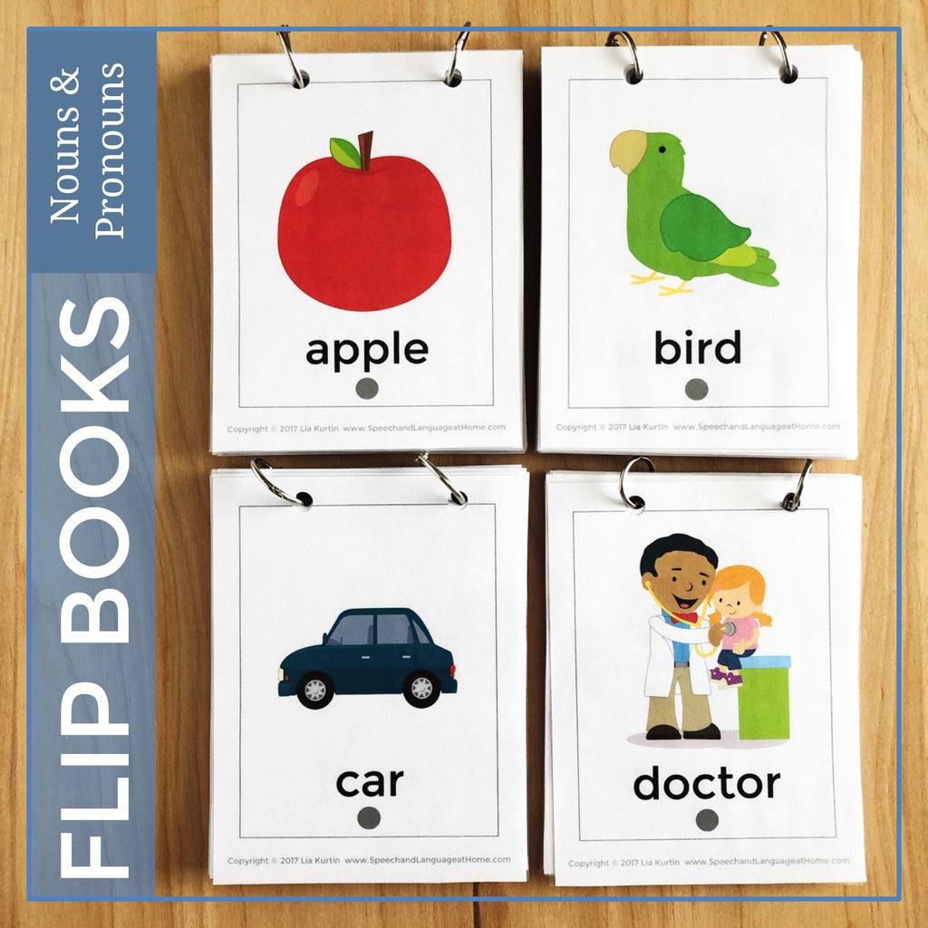 Expanding Utterances Nouns and Pronouns Flip Books