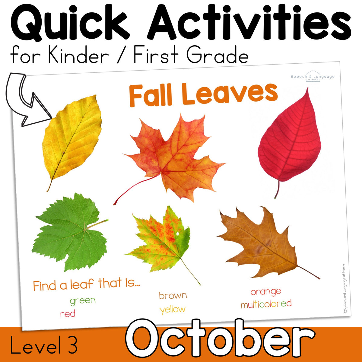 October Activities K-1