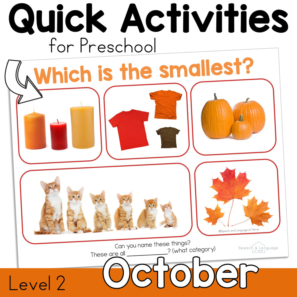 October Preschool Activities
