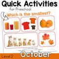 October Preschool Activities