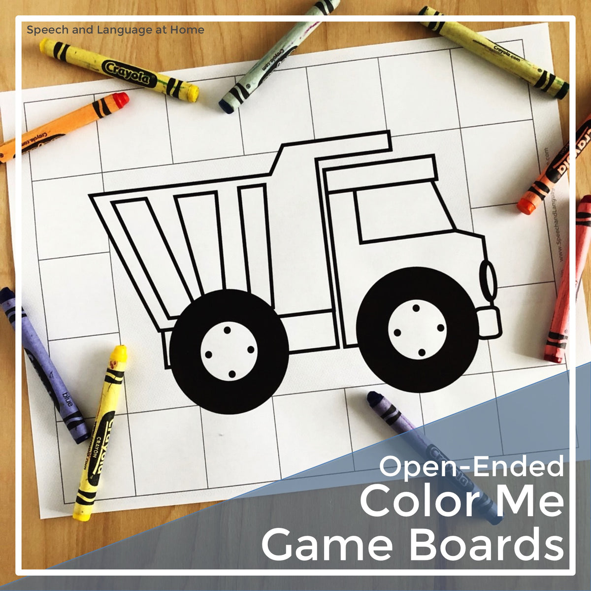 Open Ended Game Board and Coloring Pages