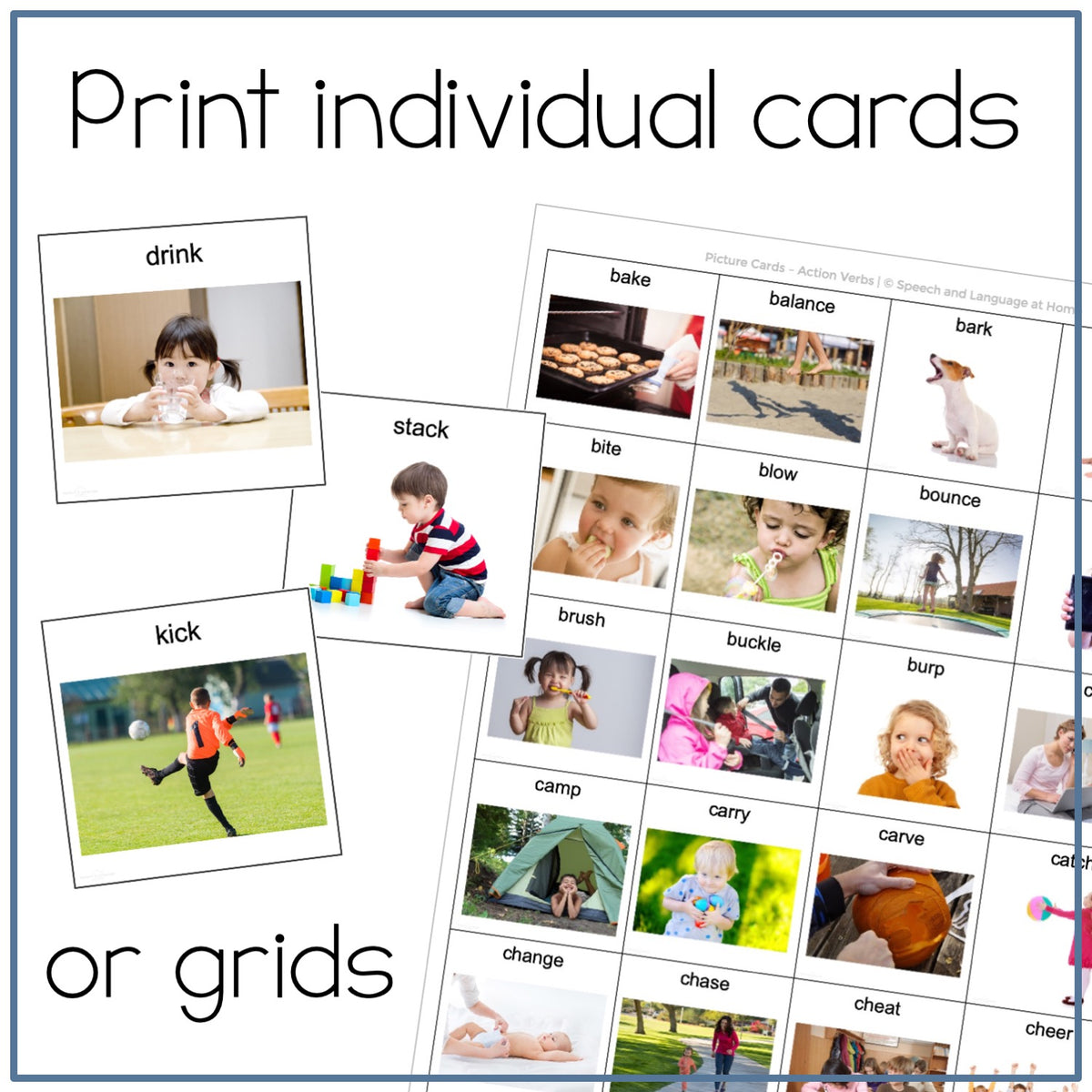 Verb Picture Cards