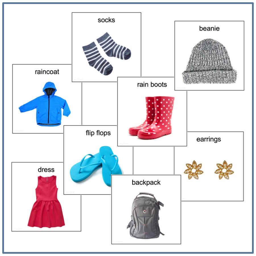 Clothes Picture Cards