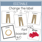 Clothes Picture Cards