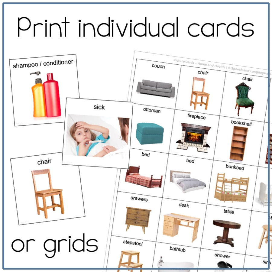 Things at Home Picture Cards