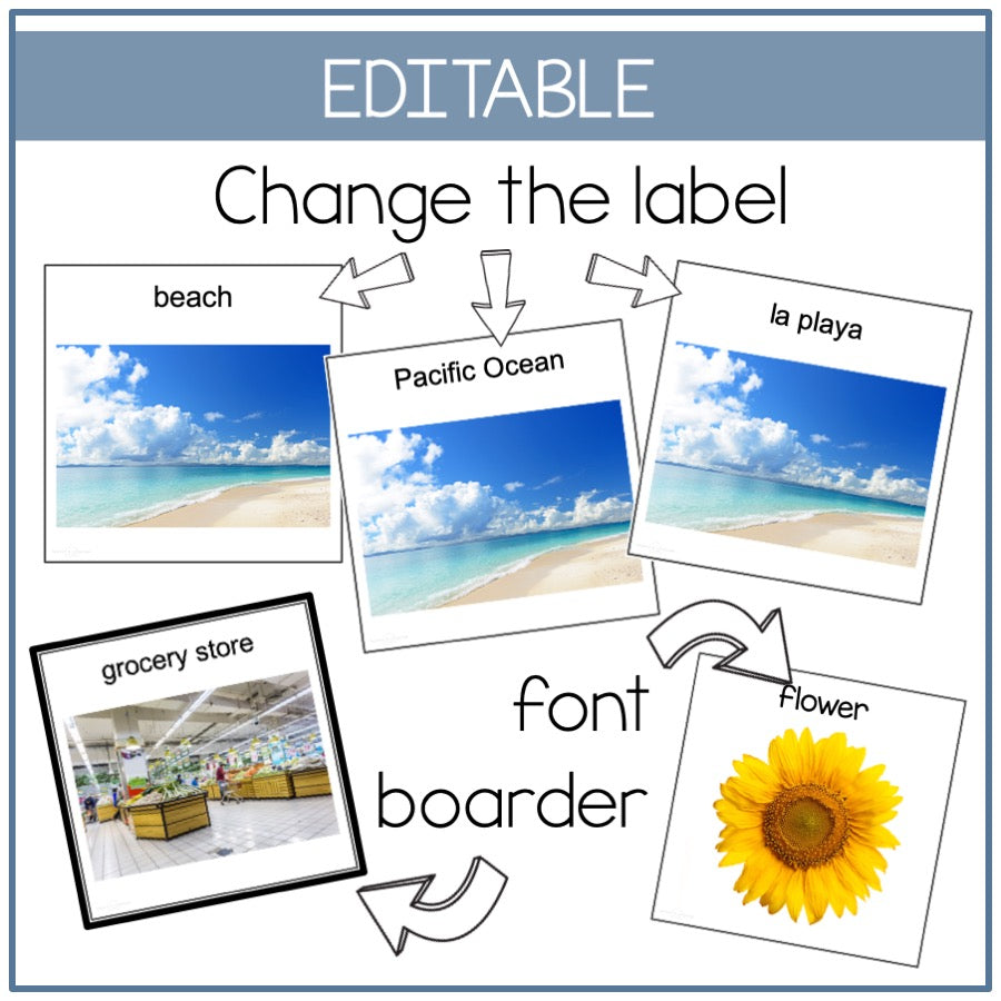 Places and Nature Picture Cards
