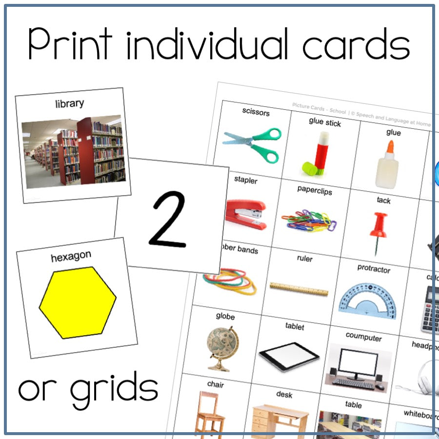 School Picture Cards