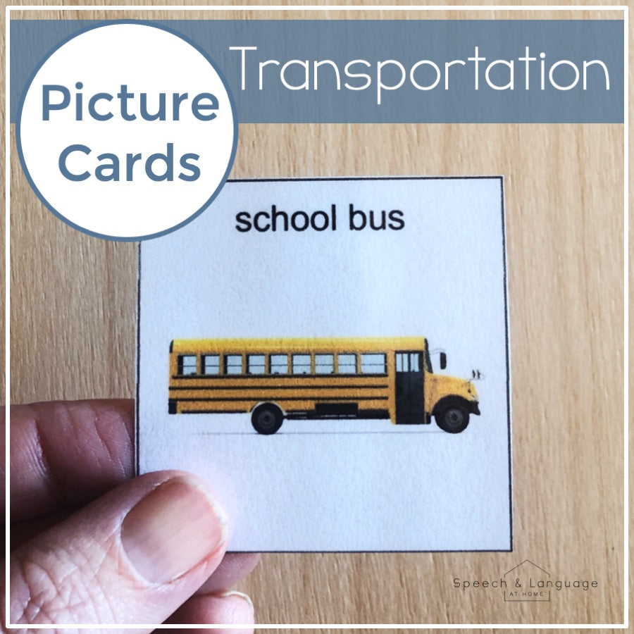Transportation Picture Cards