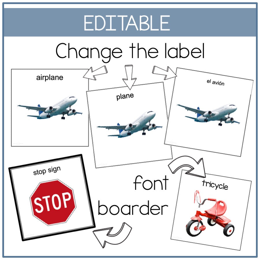 Transportation Picture Cards
