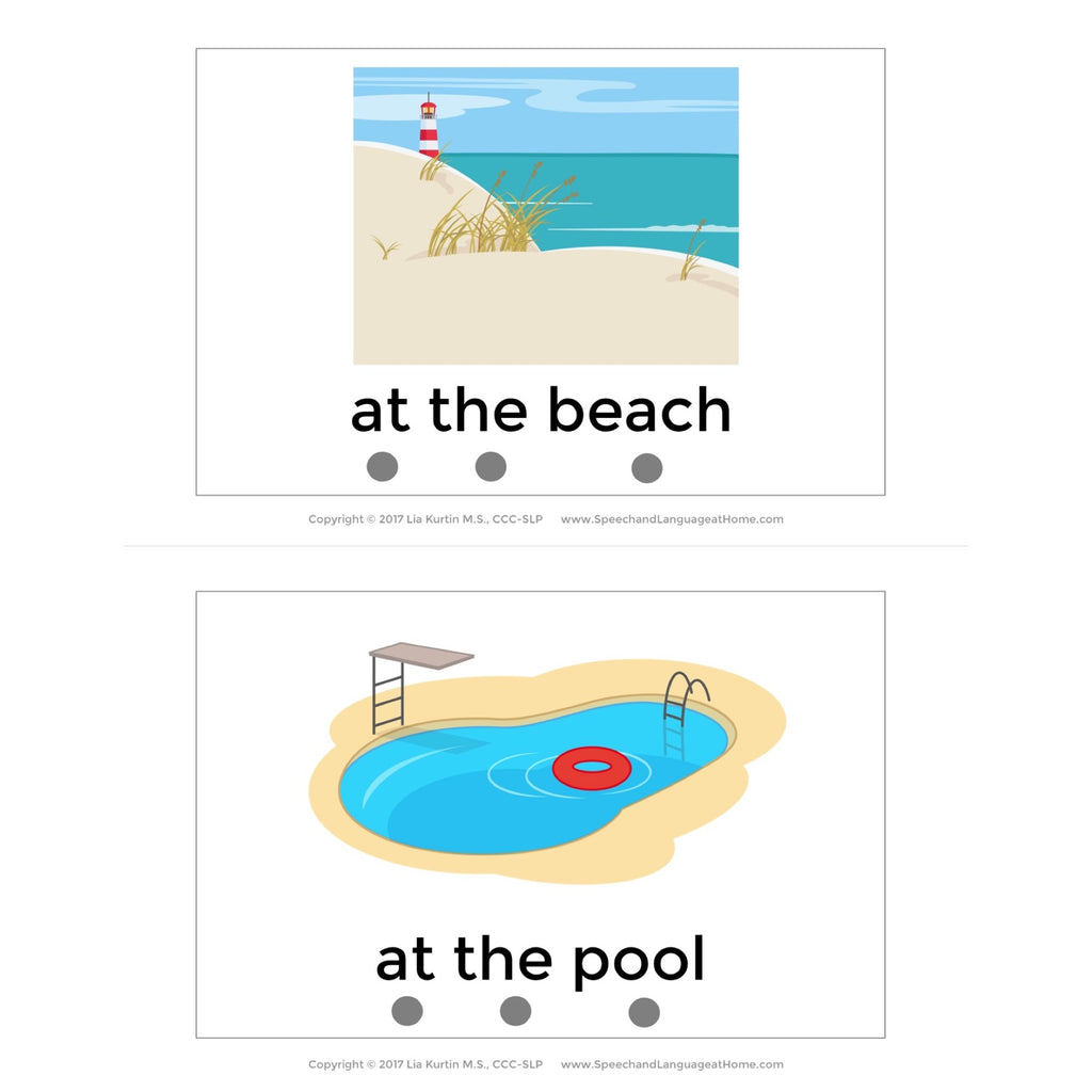 Expanding Utterances Adjectives and Prepositions Flip Books