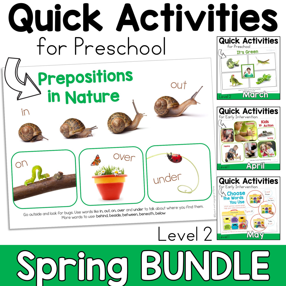 Spring Preschool Speech Therapy Activities