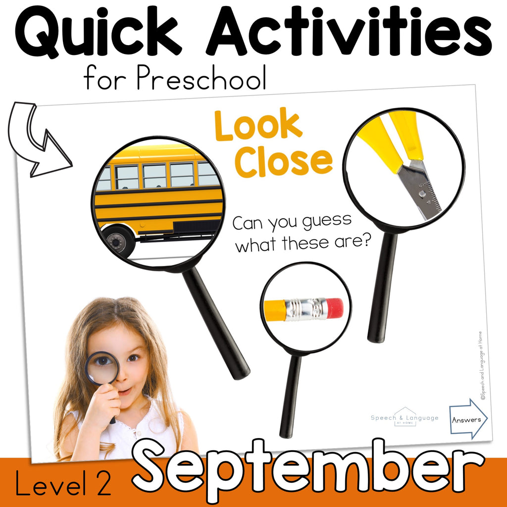 September Preschool Activities