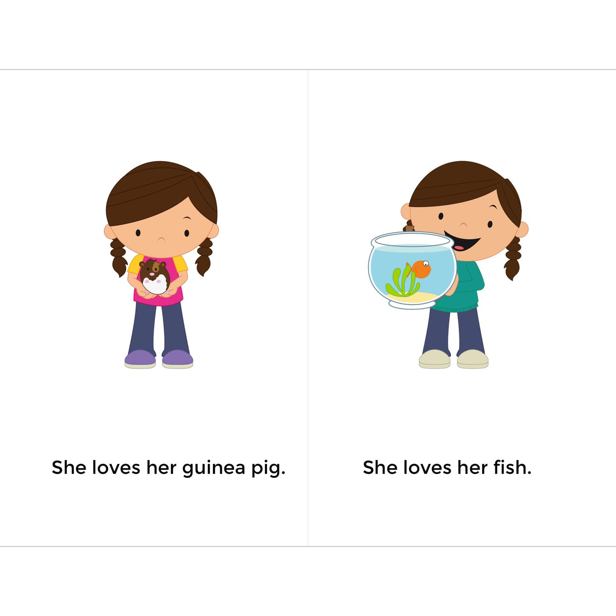 She Loves Her Pet Early Reader