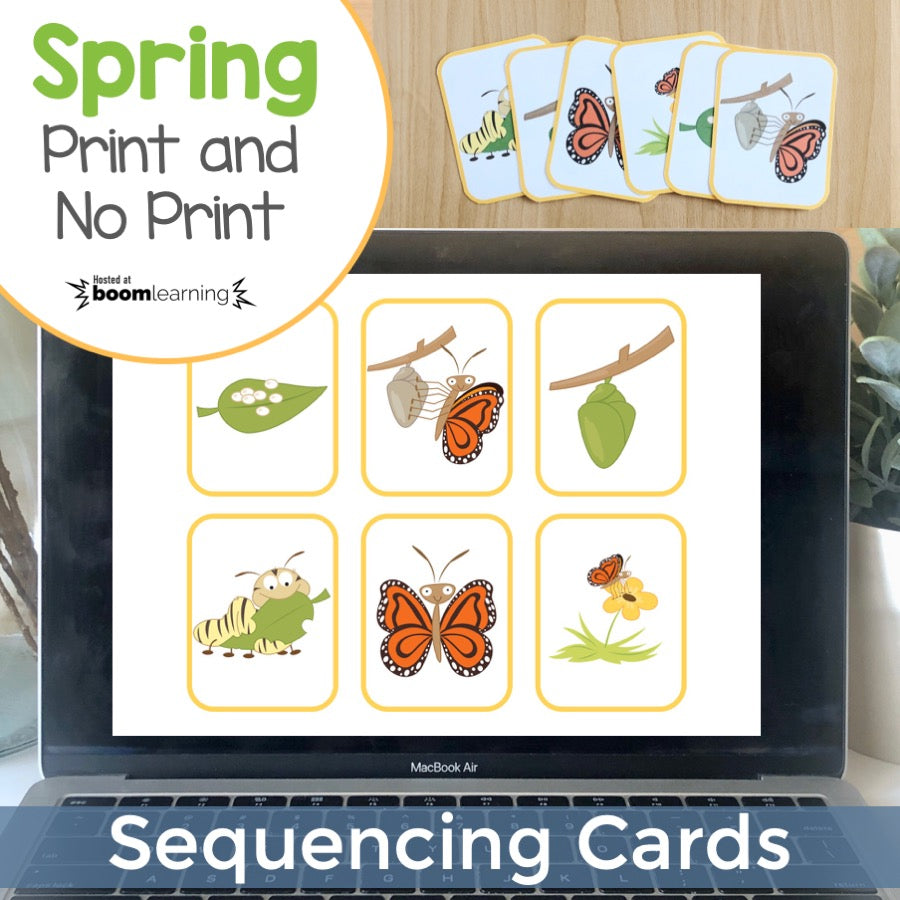 Spring Sequencing Cards