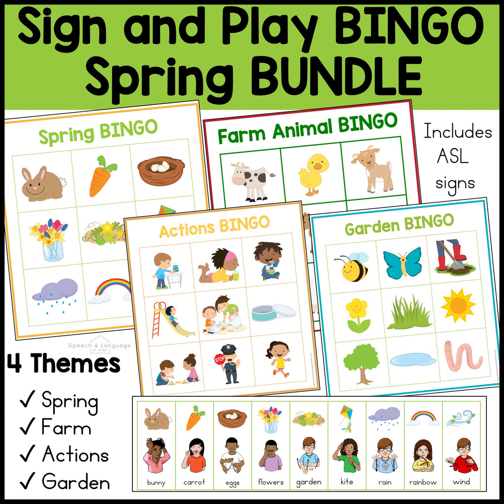 Spring Sign and Play Bingo Bundle