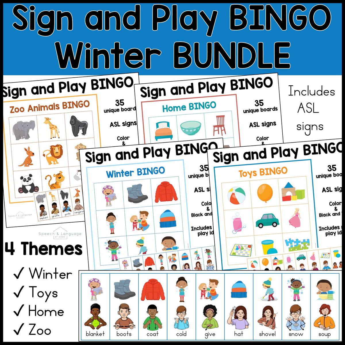Winter Sign and Play Bingo Bundle