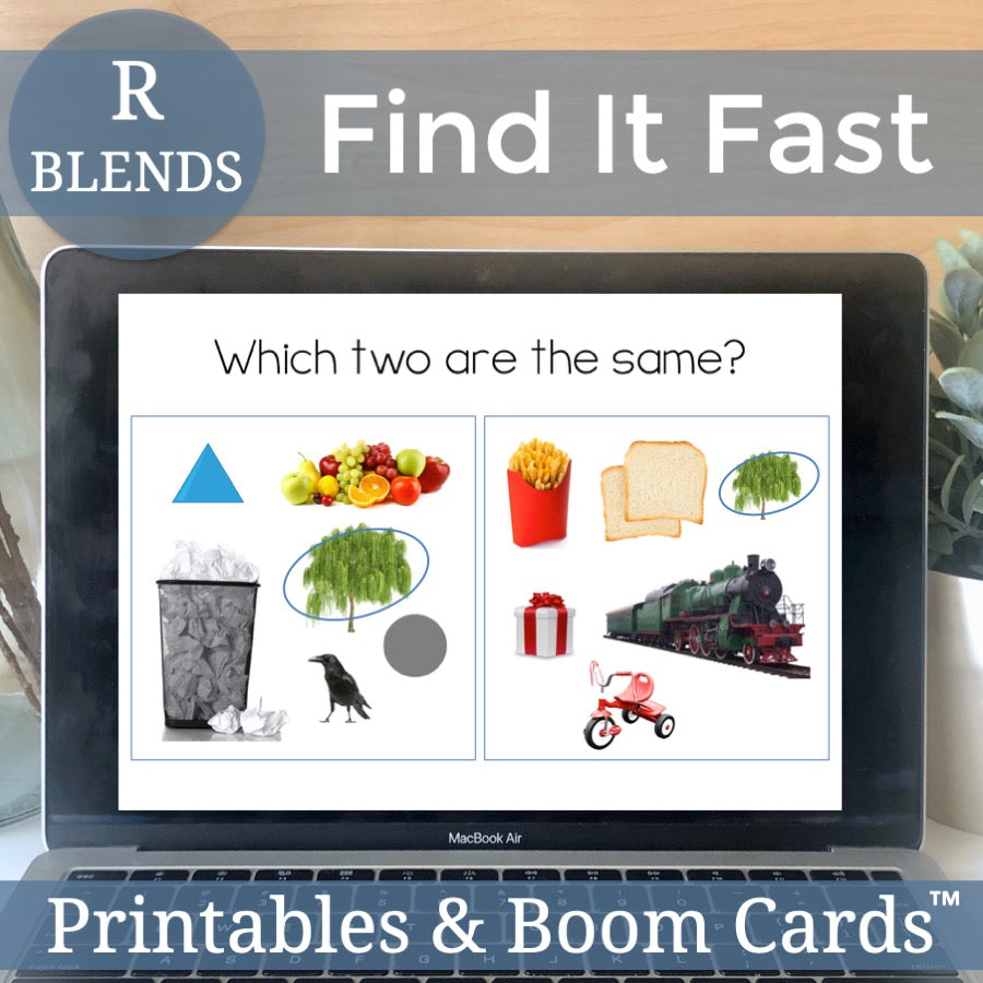 R Blends Articulation Game Find It Fast