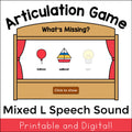 L What's Missing Articulation Game