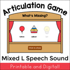 L What's Missing Articulation Game