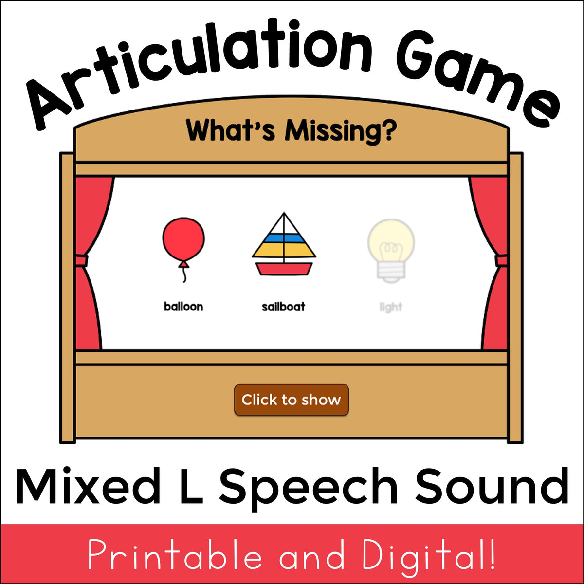 L What's Missing Articulation Game