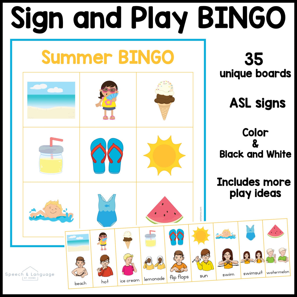 Summer Sign and Play Bingo Bundle