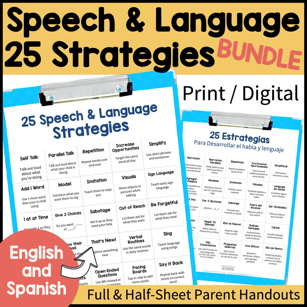 25 Speech And Language Strategies Bundle