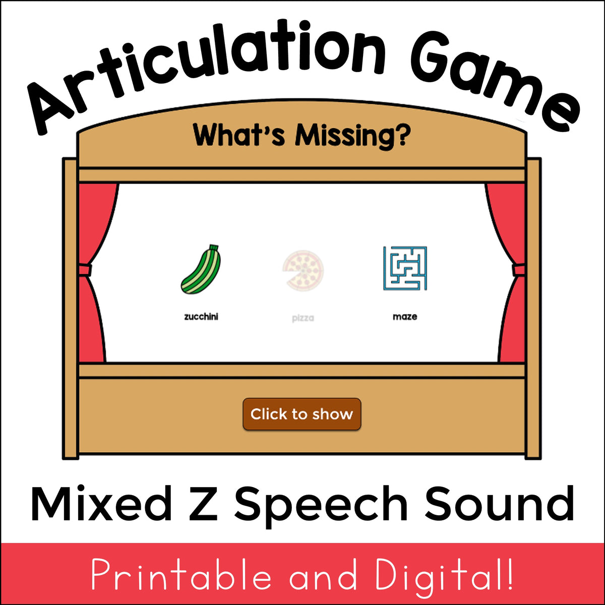 Z What's Missing Articulation Game