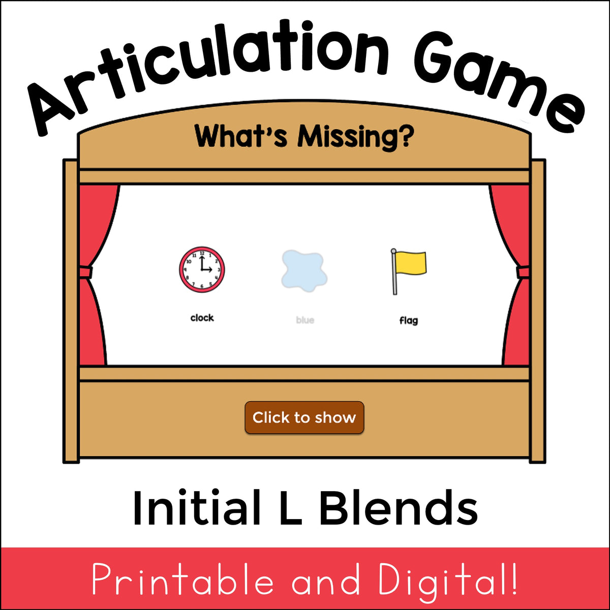L Blends What's Missing Articulation Game
