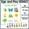 Garden Sign and Say Bingo