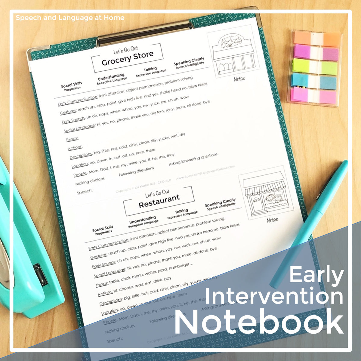 Early Intervention Notebook Resources and Parent Handouts