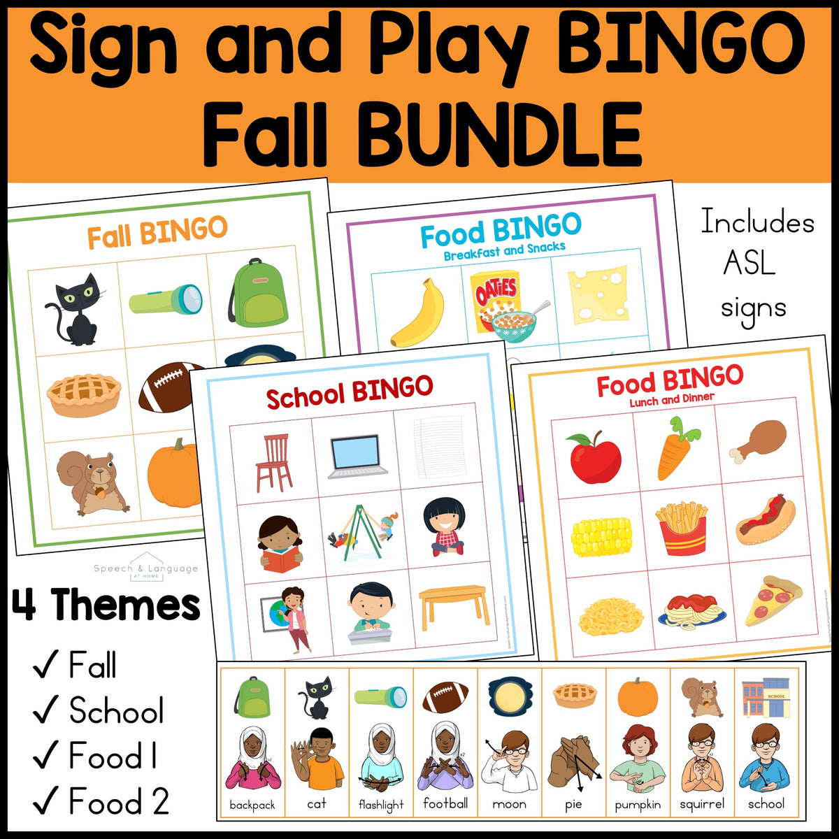 Fall Sign and Play Bingo Bundle