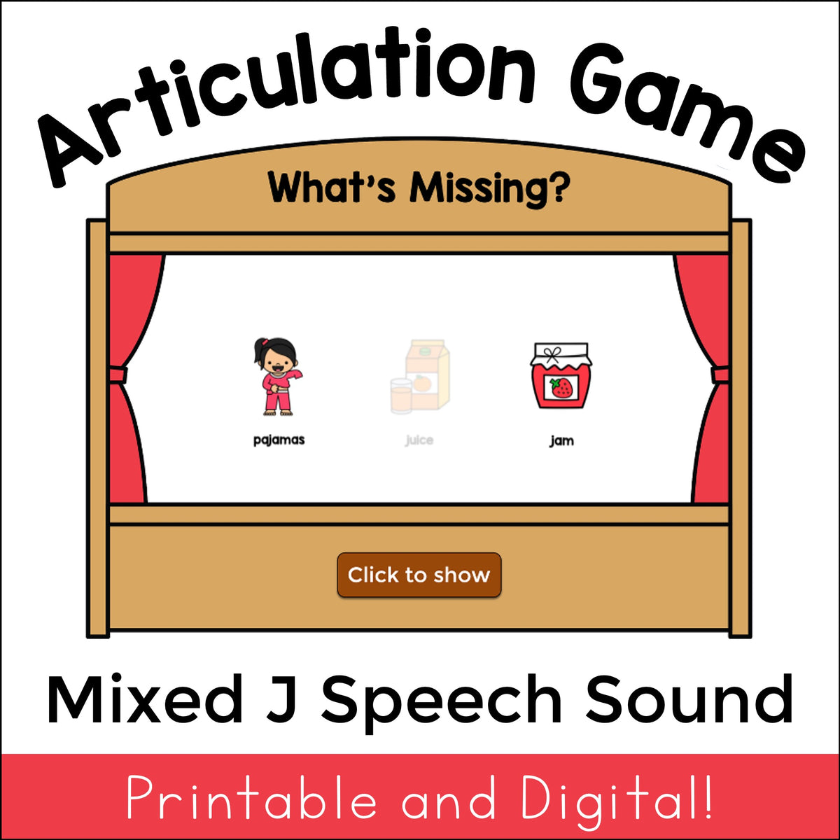J What's Missing Articulation Game