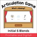S Blends What's Missing Articulation Game