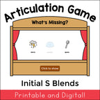 S Blends What's Missing Articulation Game