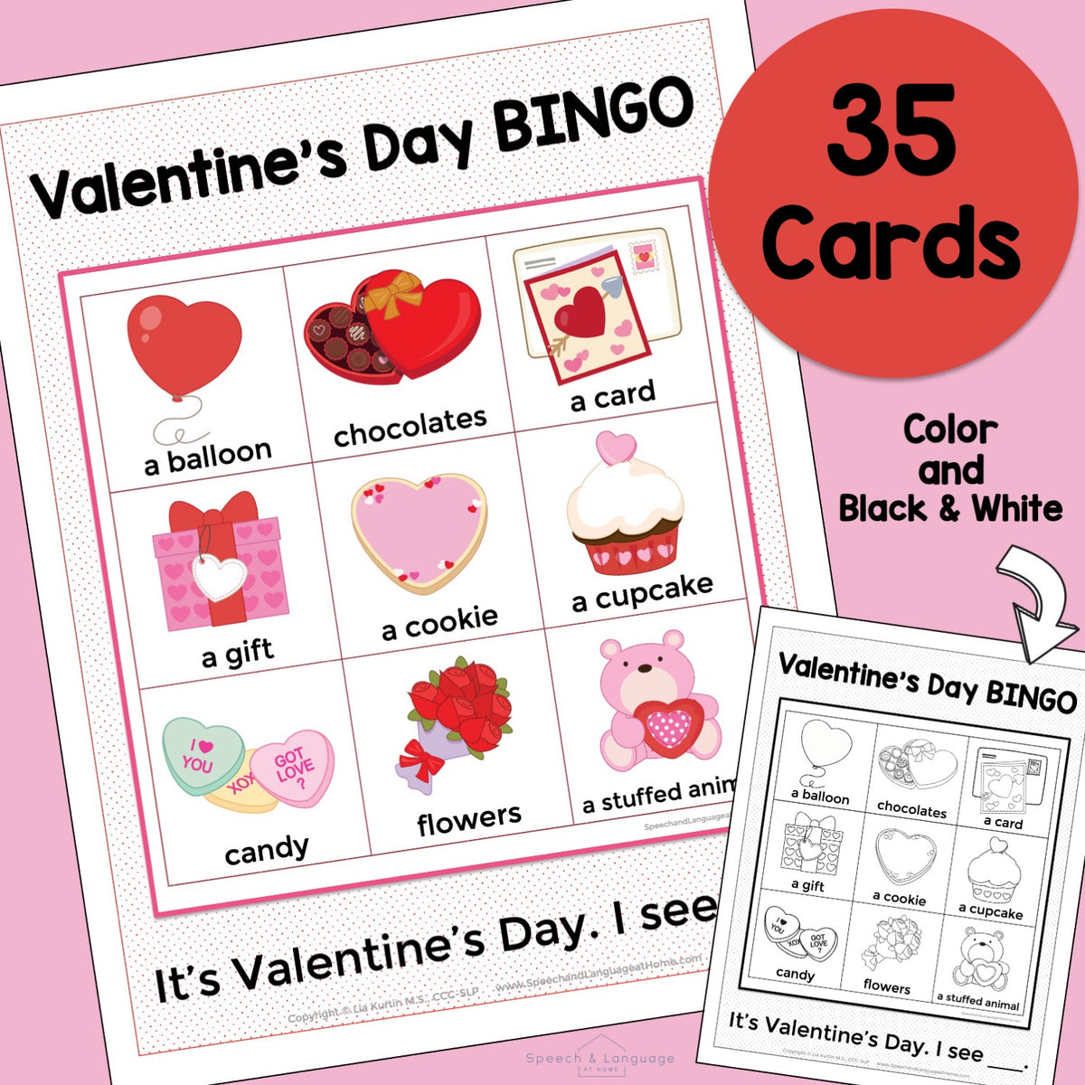 Valentine's Day Bingo Game